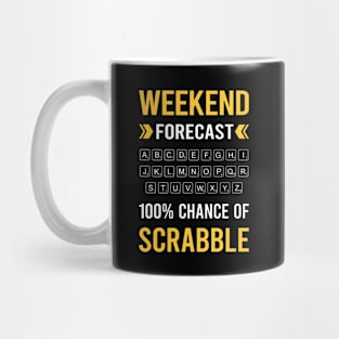 Weekend Forecast Scrabble Mug